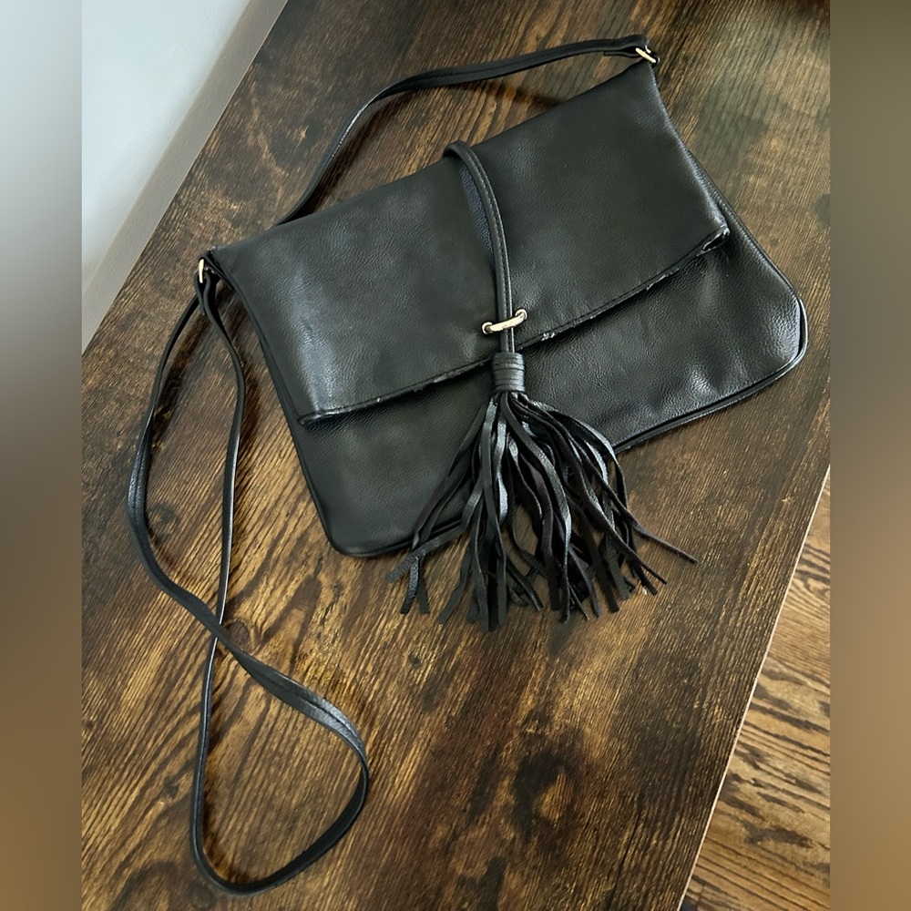 Black fringe Bag